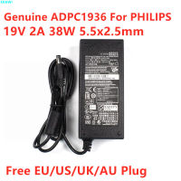 Original-2022 Newตต์แท้ ADPC1936 19V 2A 38W ADPC1938EX อะแดปเตอร์ AC สำหรับ PHILIPS 227E6L 220C4LSB/93 226V4TFB/93จอ LCD แหล่งจ่ายไฟชาร์จ