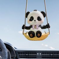 gthrrftdb Car Swinging Ornament Car Interior Decoration Panda Car Hanging Ornament Auto Rearview Mirror Pendant Car Interior Accessories