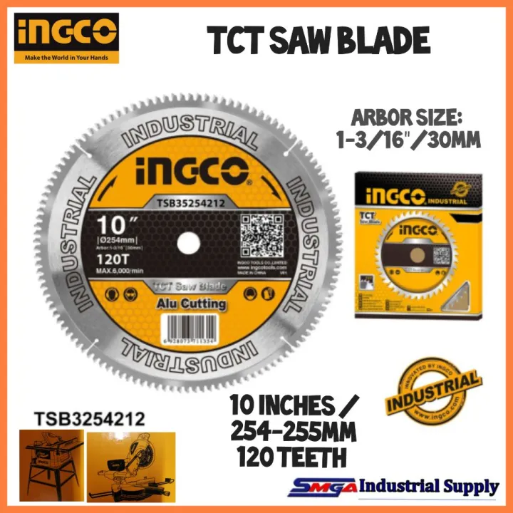 Ingco TCT Saw Blade For aluminium 10 inches TSB3254212 | Lazada PH