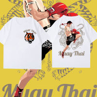 เสื้อยืดโอเวอร์ไซส์มวยไทย มวยไทย คอตตอน แขนสั้น MUAY THAI  t shirt S-5XL