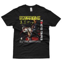 Hot sale Scorpions band graphic Mens 100% Cotton Round Neck Short Sleeve T-Shirt  Adult clothes