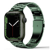 For Band 45mm 41mm 44mm 40mm 42mm 38mm Ultra-thin Stainless Steel Strap for 7 SE 6 5 4 3 Metal celet Green