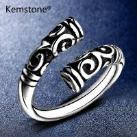 Kemstone Gold/Sliver Plated Journey to the West Golden Cudgel Adjustable Ring Jewelry for Women Creative Design