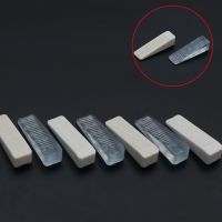 【LZ】☋✕✘  64x18x14mm Rubber Door Stop Stoppers Block Wedge Doorstops Clear White Door Stopper Home Office Usage