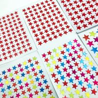 [LWF HOT]☾ 10 Sheets/Pack Of Children Award Glitter Stickers Five-Pointed Star Sticker Adhesive Package Label Party Decoration