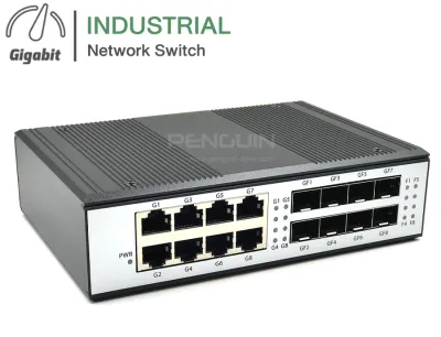 Gigabit Industrial Switch 8 GE + 8 SFP (1.25G)