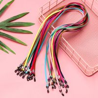 【LZ】☋✽  Couro Pescoço Cordão Óculos Cadeia Cordão Alta Elasticidade Óculos De Sol Correia Colar Óculos Pendura Máscaras Leitura