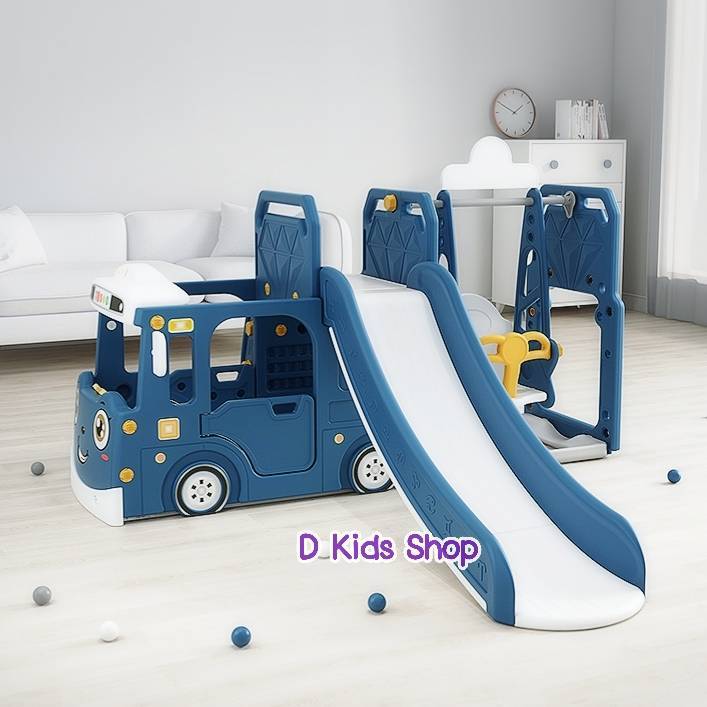 d-kids-สไลเดอร์เด็ก-3in1-สไลเดอร์-ชิงช้ารถบัส-สไลเดอร์-ชิงช้า-no-60399