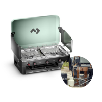 Dometic CSG103 PORTABLE GAS STOVE WITH GRILL เตาแก๊สพกพา 3 หัว พร้อมที่ Grill ด้านล่าง (สำหรับใช้งานร่วมกับถังแก๊สปิคนิค)