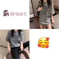 ⭐Grace‘s⭐แขนสั้นสุภาพสตรีหน้าร้อนหย่อนเนื้อผ้านุ่มการจัดส่งในพื้นที