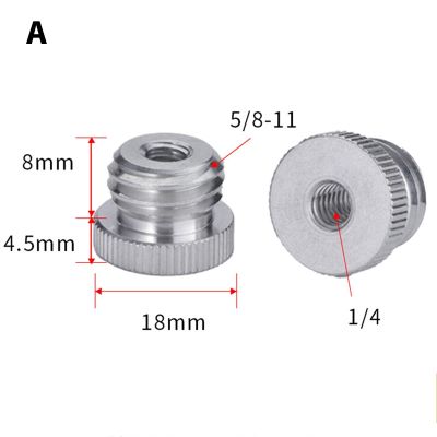 1Pc 1/4 3/8 to 5/8 Female Male Threaded Screw Mount Adapter for Laser Level Tripod Converter SLR Camera Photo Studio Accessories