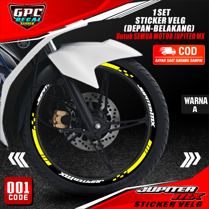 Cutting Sticker velg JUPITER MX - Aksesoris Motor Stiker Lis Velg