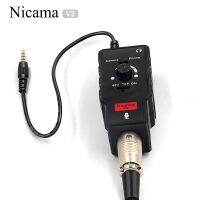 Nicama V2 XLR Microphone/Guitar Adapter with 48V Phantom Power Mic Accessories Preamp Amplifier for Smartphone iPad DSLR Camera