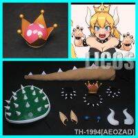 AEOZAD Bowsette คอสเพลย์ adereços para mulheres Kuppa Koopa Hime Princesa coroa brincos chifres cauda ​​armadura de orelha choker Headwear Halloween