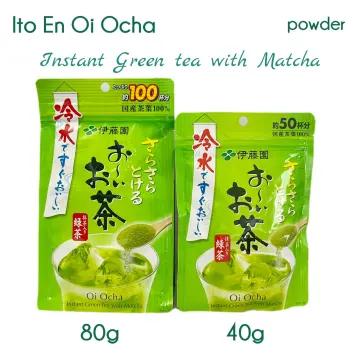 ITOEN OI INSTANT GREEN TEA WITH MATCHA POWDER 40G (50 CUPS