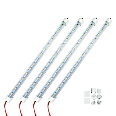 【CC】 12V Interior Bar 48 Strip Lights with and Magnets 6500K for Car Van RV US Plug