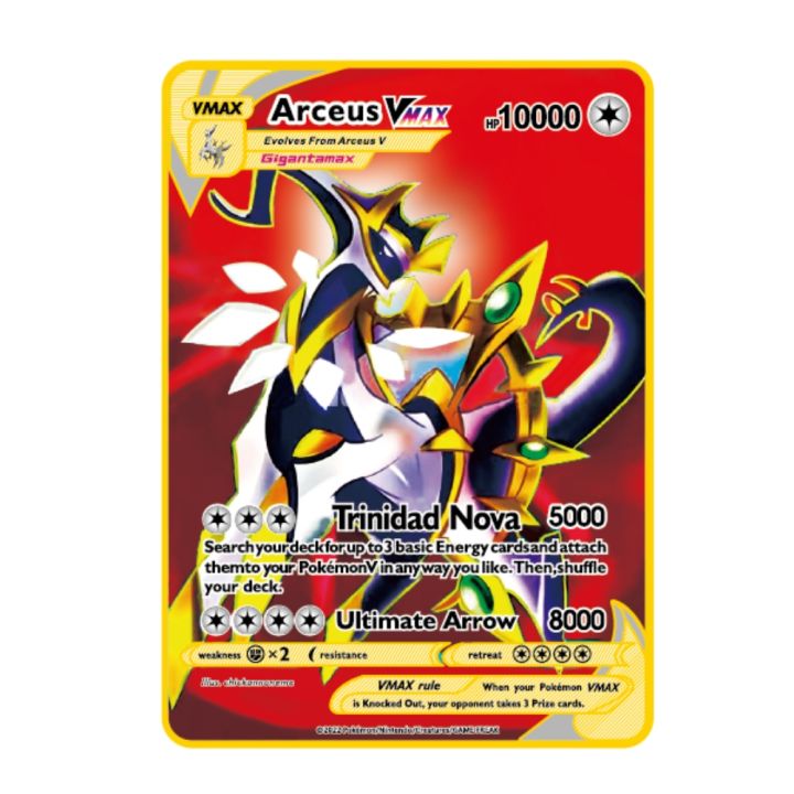 metal-cards-pokemon-vmax-10000hp-arceus-charizard-gold-limited-edition-children-gift-collection