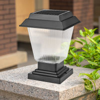 Solar Column Headlight LED Outdoor Lighting Fence Gate Pillar Chinese Style Garden Decor Wall Lamp Waterproof Courtyard Light