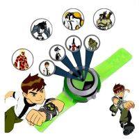 1ชิ้นเด็กชาย10นาฬิกา Omnitrix Alien Force Green Power Four Heatblast Action Figures โปรเจคเตอร์ภาพของเล่นเด็ก