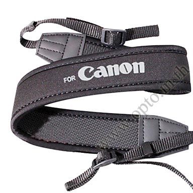 canon-black-neck-starp-neoprene-for-dslr-สายคล้องคอกล้อง