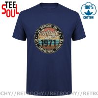 Retrochy Vintage Made in 1971 All Original Part T shirt men Retro 1971 T-shirt Classic 49th Birthday Fathers Day Gift Tee shirt XS-4XL-5XL-6XL