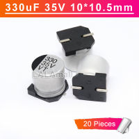 20Pcs SMD อลูมิเนียม Electrolytic Capacitor 330 35V 330UF 35V330UF 330uF35V 10*10.5มม.ใหม่