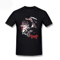 Men T Shirt Black Swordsman Berserk Guts Manga Gatsu T Shirts Harajuku Short Sleeve Mens Clothing Tops Tees Tee Shirt Homme 3Xl S-4XL-5XL-6XL