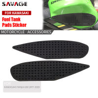 แผ่นสติกเกอร์ถังเชื้อเพลิงรถมอเตอร์ไซค์สำหรับ KAWASAKI NINJA 650 2017-2020ป้องกันที่ยึดเข่าแก๊สด้านกันลื่น