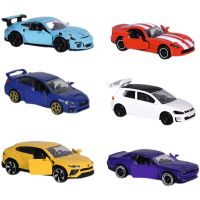 Majorette 1/64 Kids Toys ป๊อปมอเตอร์รถยนต์รถรุ่นพรีเมี่ยมสำหรับโชว์รถโมเดลเหล็ก Alfa Romeo, Aston Martin, Audi,