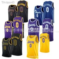 เสื้อบาสเก็ตบอลปักชื่อ Westbrook 2023 Lakers 0