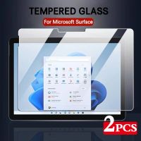 2PCS Screen Protector For Microsoft Surface Pro 4 5 6 7 8 X 9 13 12.3 Go 2 3 Protective Film Anti Scratch Clear Tempered Glass