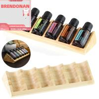 BRENDONAN สำหรับ doterra มี6รู ทำจากไม้ ที่เก็บเดสก์ท็อป ยืนแสดง ชั้นเก็บน้ำมันหอมระเหย ชั้นวางน้ำมันหอมระเหย ที่วางขวดน้ำหอม