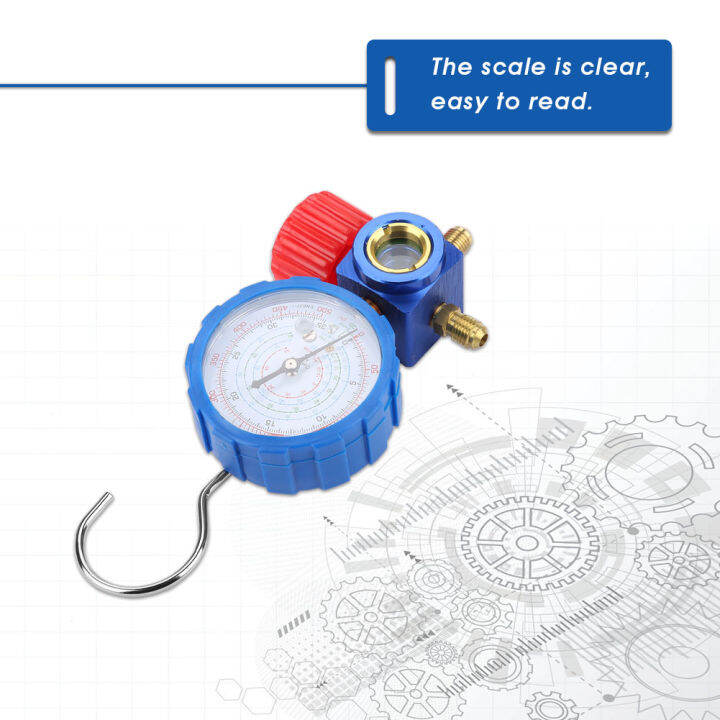 air-condition-manifold-gauge-manometer-valve-with-visual-mirror-air-condition-manifold-gauge-manometer-amp-valve-500psi-35kgf-cm-with-visual-mirror