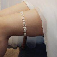 【YF】◘✖✆  SLBRIDAL Simulated Pearls Wedding Garter Bridal Thigh Leg Women/Female/Bride