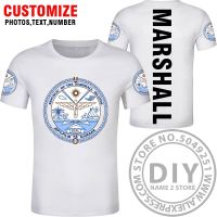 2023 NEW MARSHALL ISLANDS t shirt diy free custom made name number mhl t-shirt nation flag country respirant mh print photo logo clothing