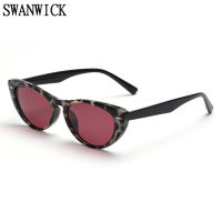 Swanwick TR90 polarized sunglasses women cat eye glasses ladies rivet vintage sun shade black red outdoor European UV400 2022