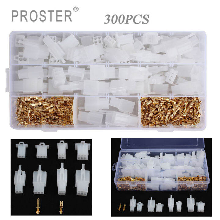 Proster 700Pcs 2 3 4 6 9 Pin Plug Housing Pin Header Crimp Electrical Wire Terminals Connector