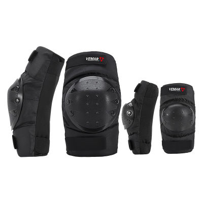 4Pcs PP Black Extreme Sports MTB Bike Motorcycle Protection Basketball Knee Guards Support Gear Protector Elbow And Knee Pads