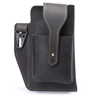 Double-Layer Pockets Can Wear Belt Phone Pockets Hanging Tool Bag Mens Outdoor Sports Pockets