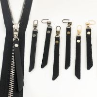 ♝☇ Leather Zipper Pull Puller End Replacement Kit Fastener Zip Slider for Backpack Luggage DIY Zipper Repair Sewing Accessories