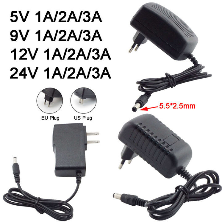 Ac 110-240V Dc 5V 9V 12V 24V 1A 2A 3A Adapter 12 V Volt Converter Power  Supply Charger For Phone Toys Universal 