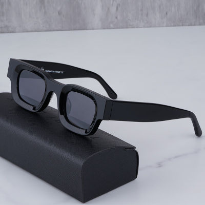 RHUDE X THIERRY LASRY RHODEO HIGH STREET SUNGLASSES MEN AND WOMEN SQUARE Anti-uv400 Male STEAMPUNK PREMIUM ACETATE SOLAR GLASSES