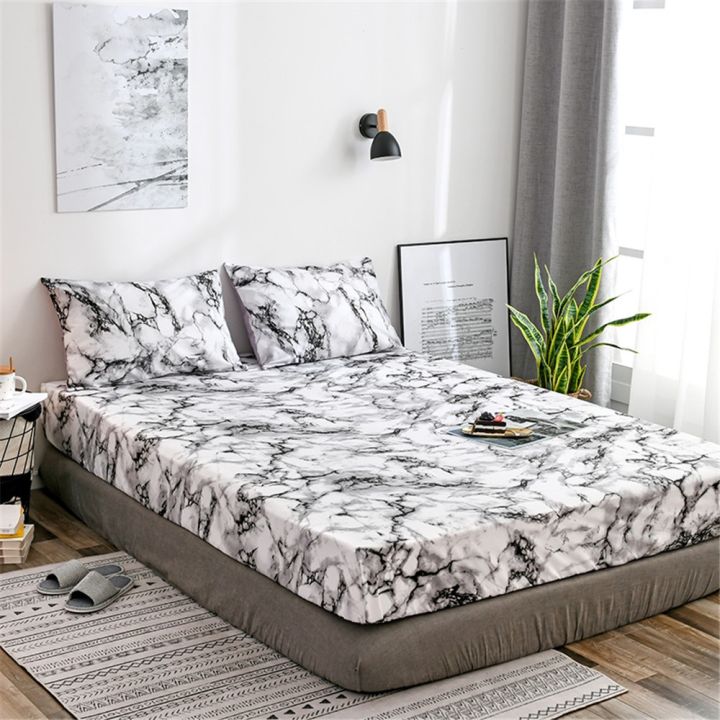 niobomo-printed-marble-bed-fitted-sheet-mattress-cover-four-corners-bed-sheets-with-elast-band-bedding-america-european-size
