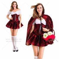 [COD] Bead Costume Gothic Riding Hood Nightclub and Export Skirt Beer