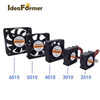 【YD】 Printer Parts Cooling Fans 2510/3010/4010/5010/6015mm Brushless Cooler 5/12/24V With 2Pin Dupont Wire Plastic