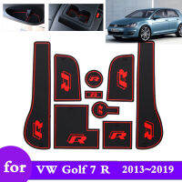 【2023】Rubber Mat Door Groove Cup Fit for VW Volkswagen Golf 7 Mk7 GTI R 2013~2019 Anti-slip Cushion Gate Slot Car Stickers Accessories