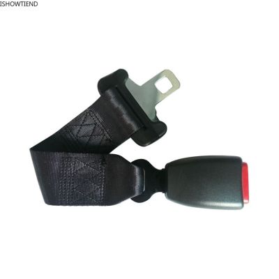 36CM Black Car Seat Seatbelt Adjustable Safety Belt Auxiliary Band Extender 25MM Buckle Automobile Safety Belt Extension Belts