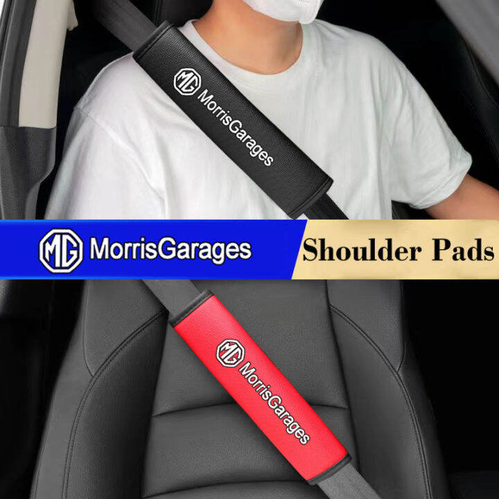 Car Belt Protector Comfort Leather Seat Belt Shoulder Strap Covers for