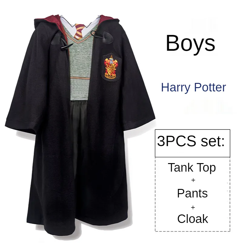 New Harry Potter Gryffindor Magic Robe Cosplay Costume Cloak Cape Uniforms  Set for Kids Boys Girls Halloween Party Costumes | Lazada Singapore