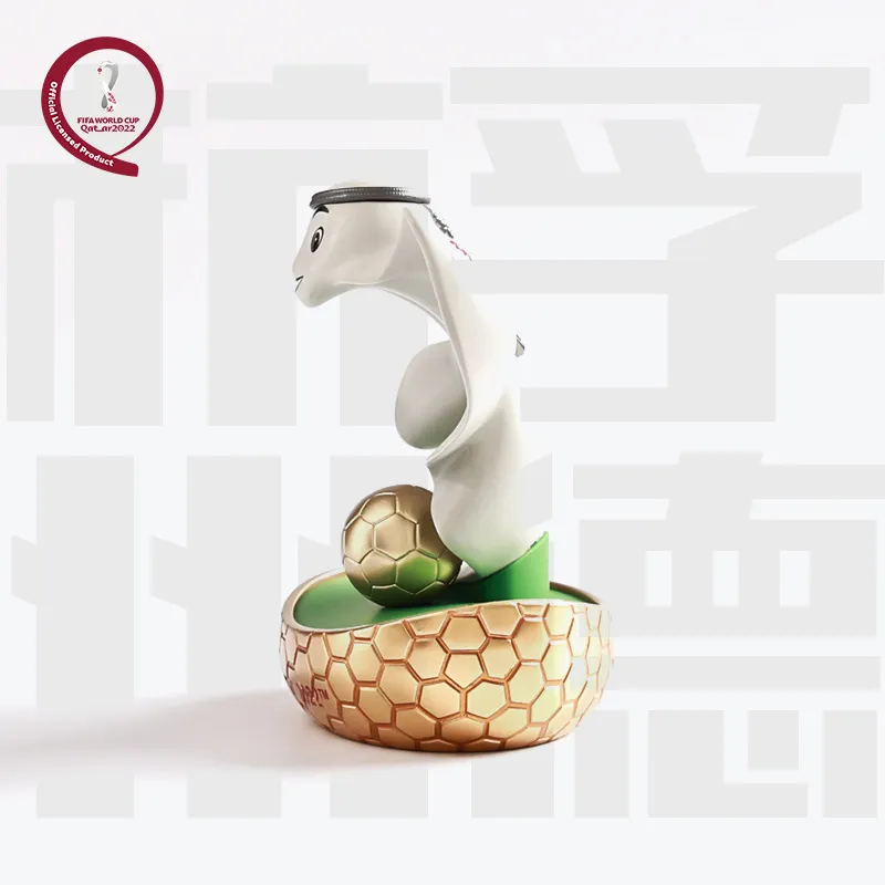 Linh Vật World Cup Qatar 2022 Chính Hãng 9Cm Đồ Trang Trí 3D Thủ Công Raibu  La'eeb Phụ Kiện Trang Trí Để Bàn Quà Tặng Sinh Nhật 